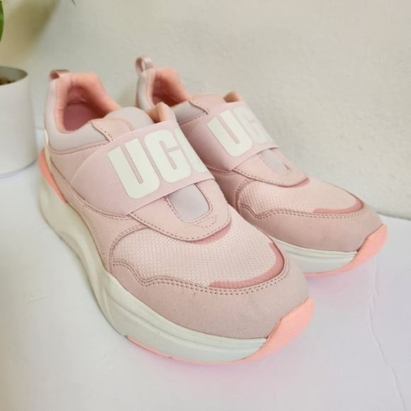 Ugg Posie Pink / White La Flex Slip On Trainer, Size 7 - Picture 5 of 15